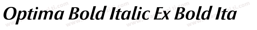 Optima Bold Italic Ex Bold Italic字体转换